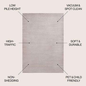 Cole Modern Minimalist Pinstripe High-low Area Rug